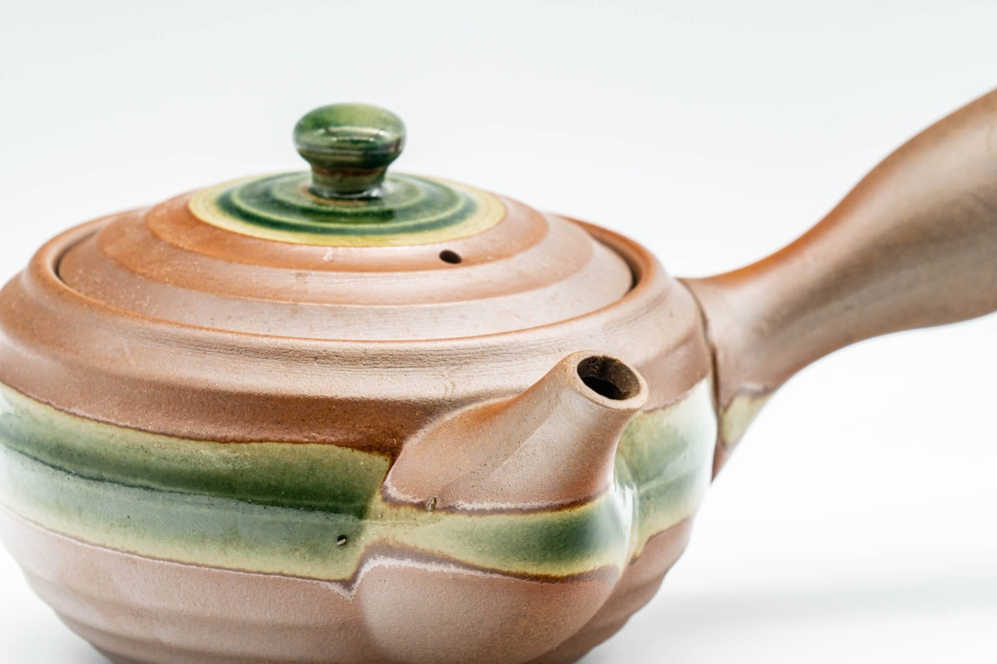 Japanese Kyusu - Ash Glazed Banko-yaki Teapot - 350ml