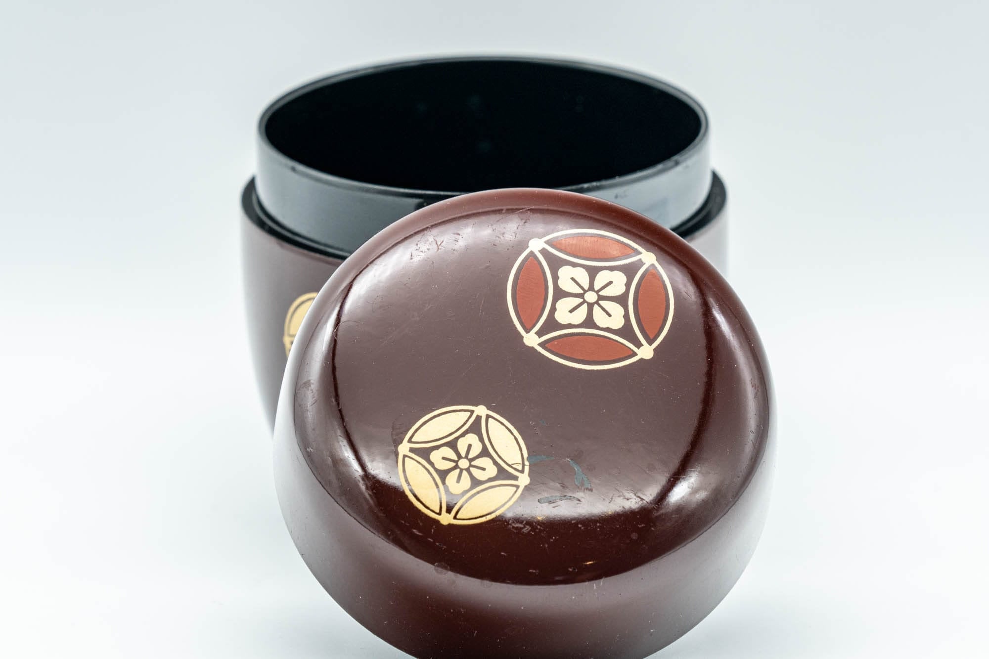 Japanese Natsume Matcha Caddy - Tea Canister - 七宝 Lacquer Natsume - 120ml
