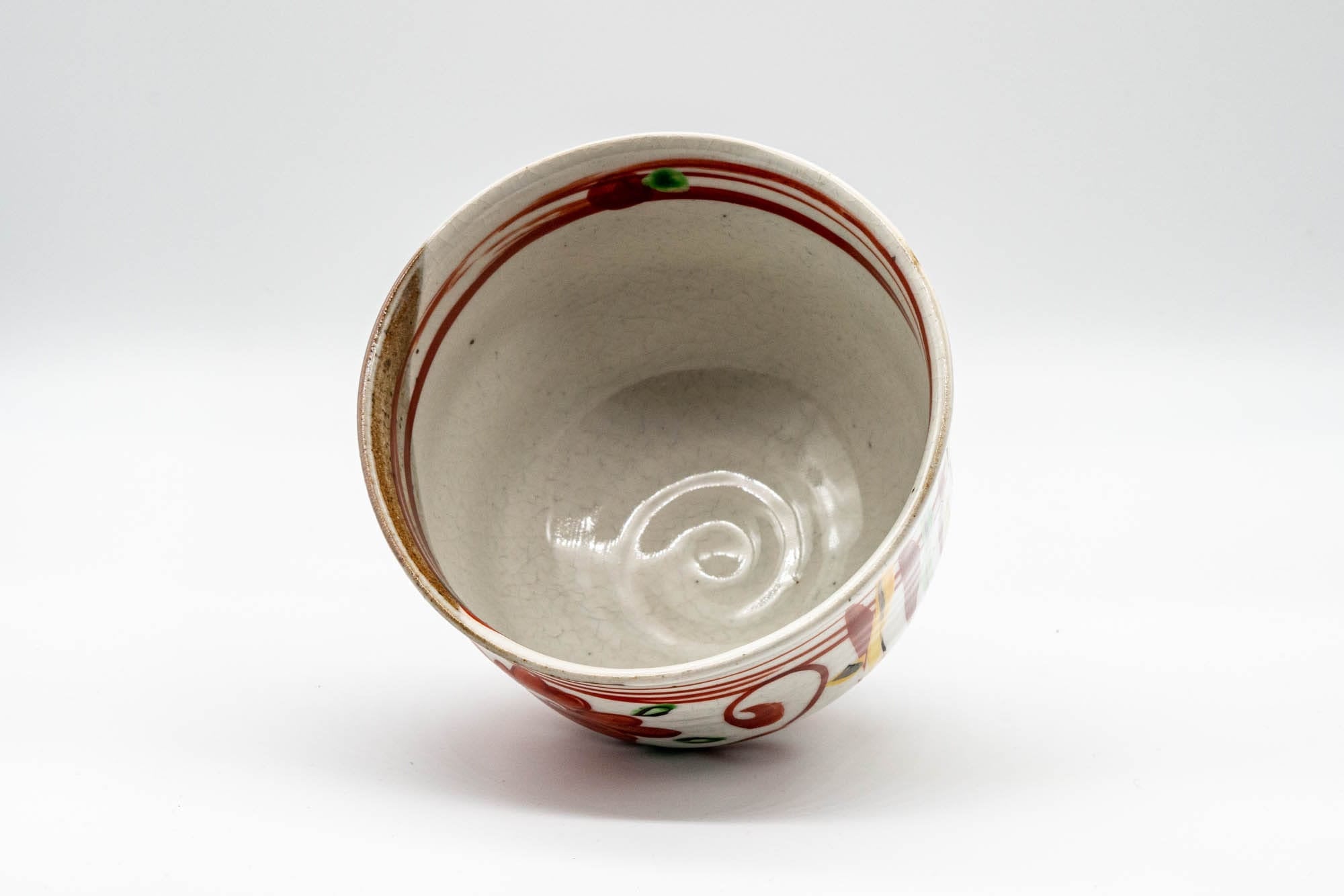 Japanese Matcha Bowl - Floral Ido-gata Chawan - 500ml