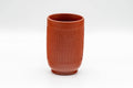 Japanese Teacup - Engraved Tsutsu-gata Tokoname-yaki Yunomi - 190ml