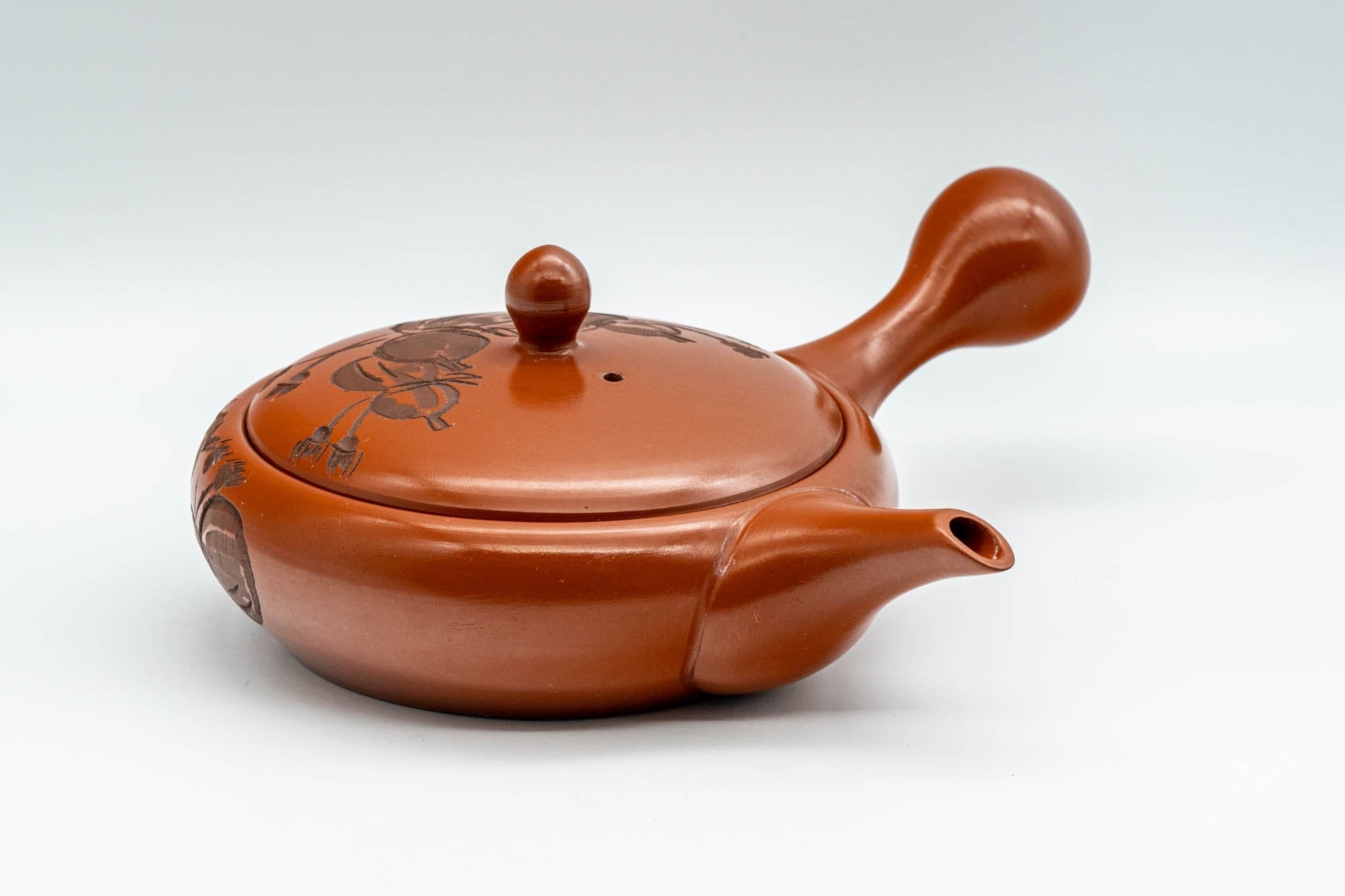 Japanese Kyusu - Gourd Hira-gata Tokoname-yaki Nozomi Teapot - 200ml
