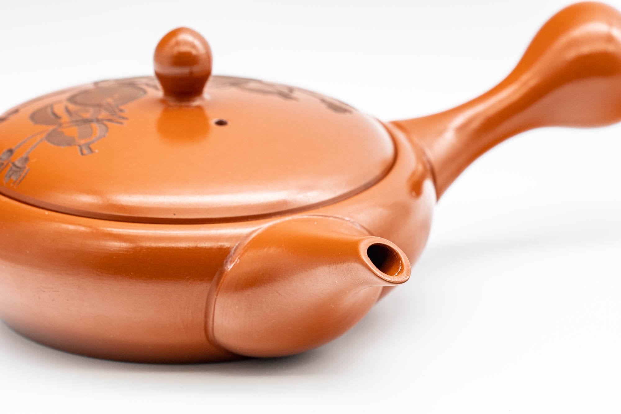 Japanese Kyusu - Gourd Hira-gata Tokoname-yaki Nozomi Teapot - 200ml