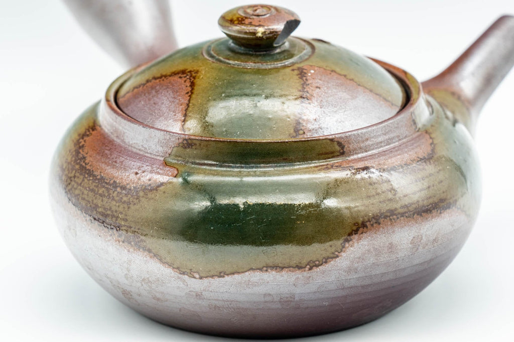 Japanese Kyusu - Ash Glazed Banko-yaki Teapot - 225ml