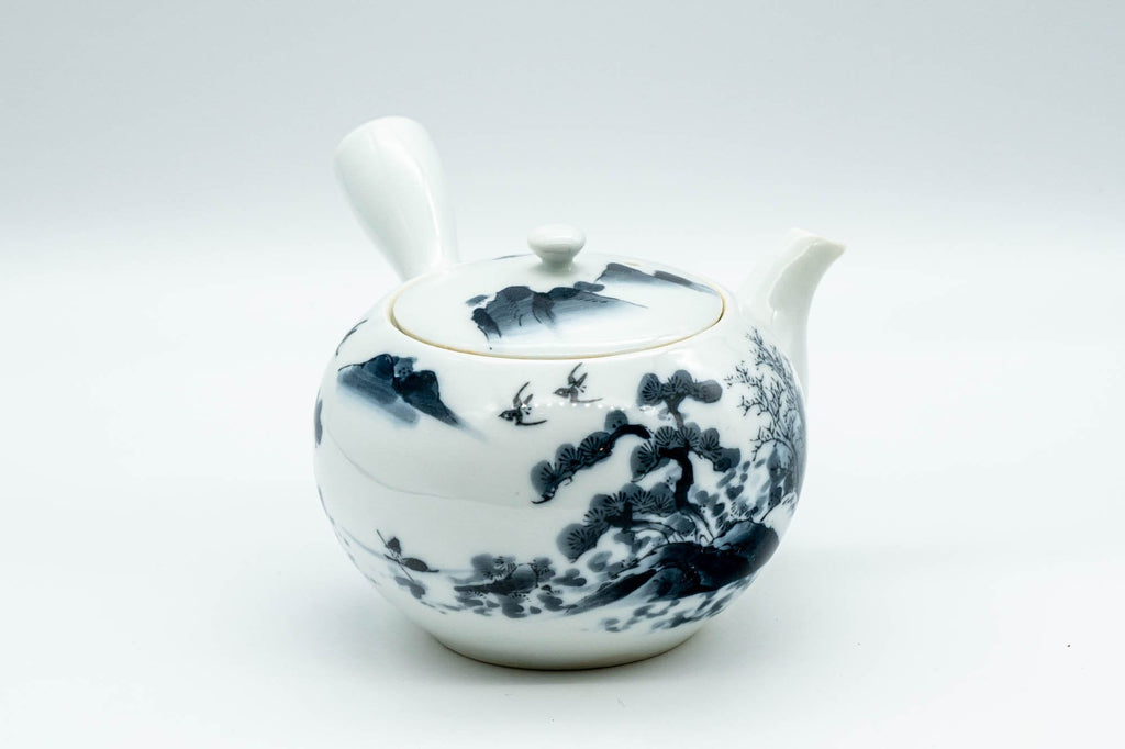 Japanese Kyusu - Porcelain Arita-yaki Debeso Teapot - 240ml