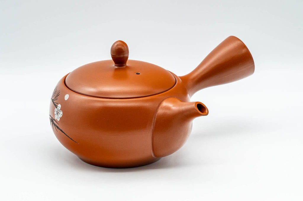 Japanese Kyusu - Plum Blossom Tokoname-yaki Teapot - 350ml