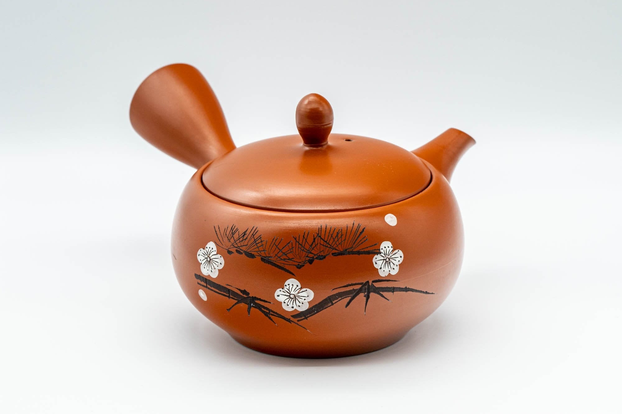 Japanese Kyusu - Plum Blossom Tokoname-yaki Teapot - 350ml