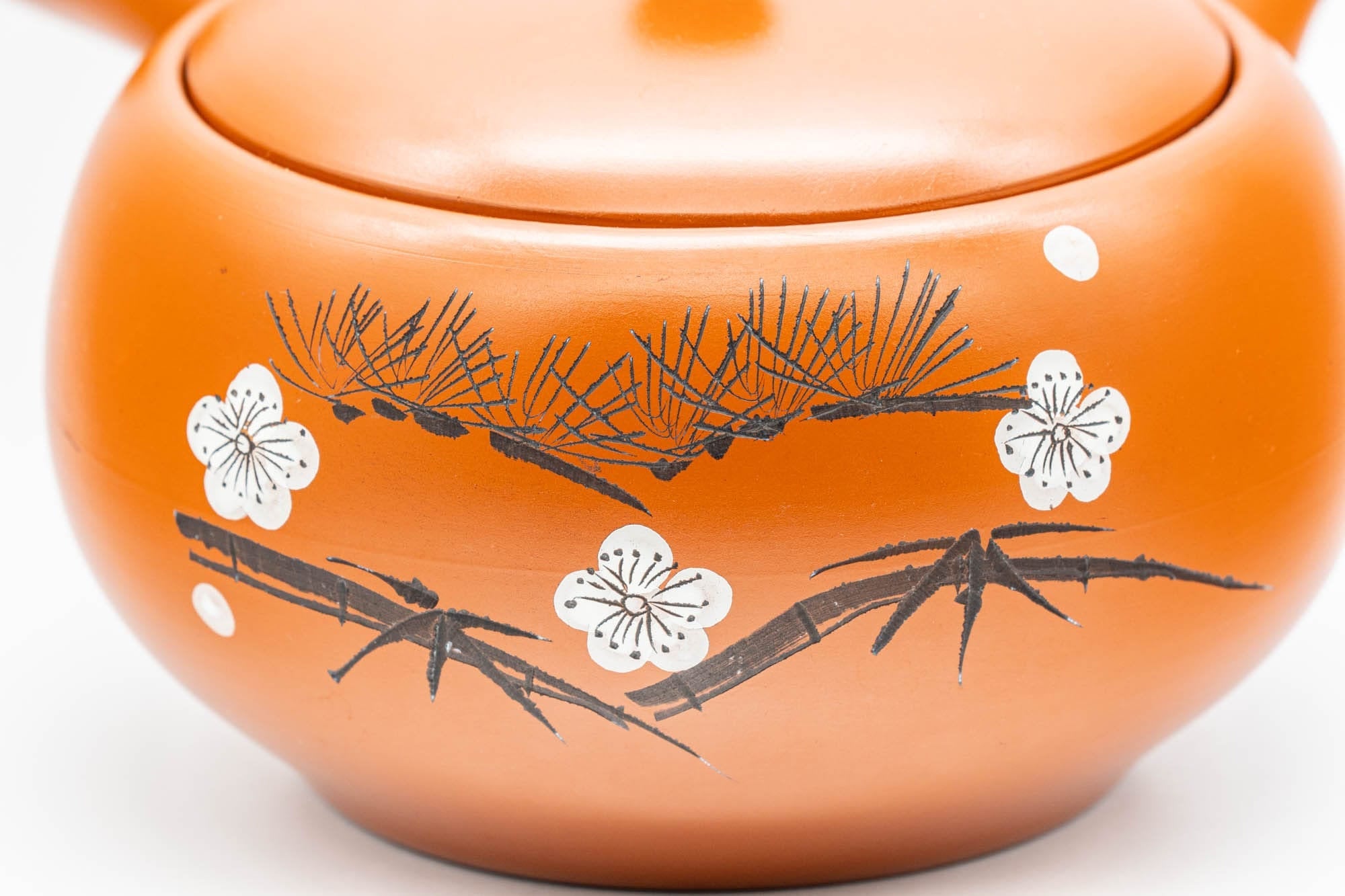 Japanese Kyusu - Plum Blossom Tokoname-yaki Teapot - 350ml