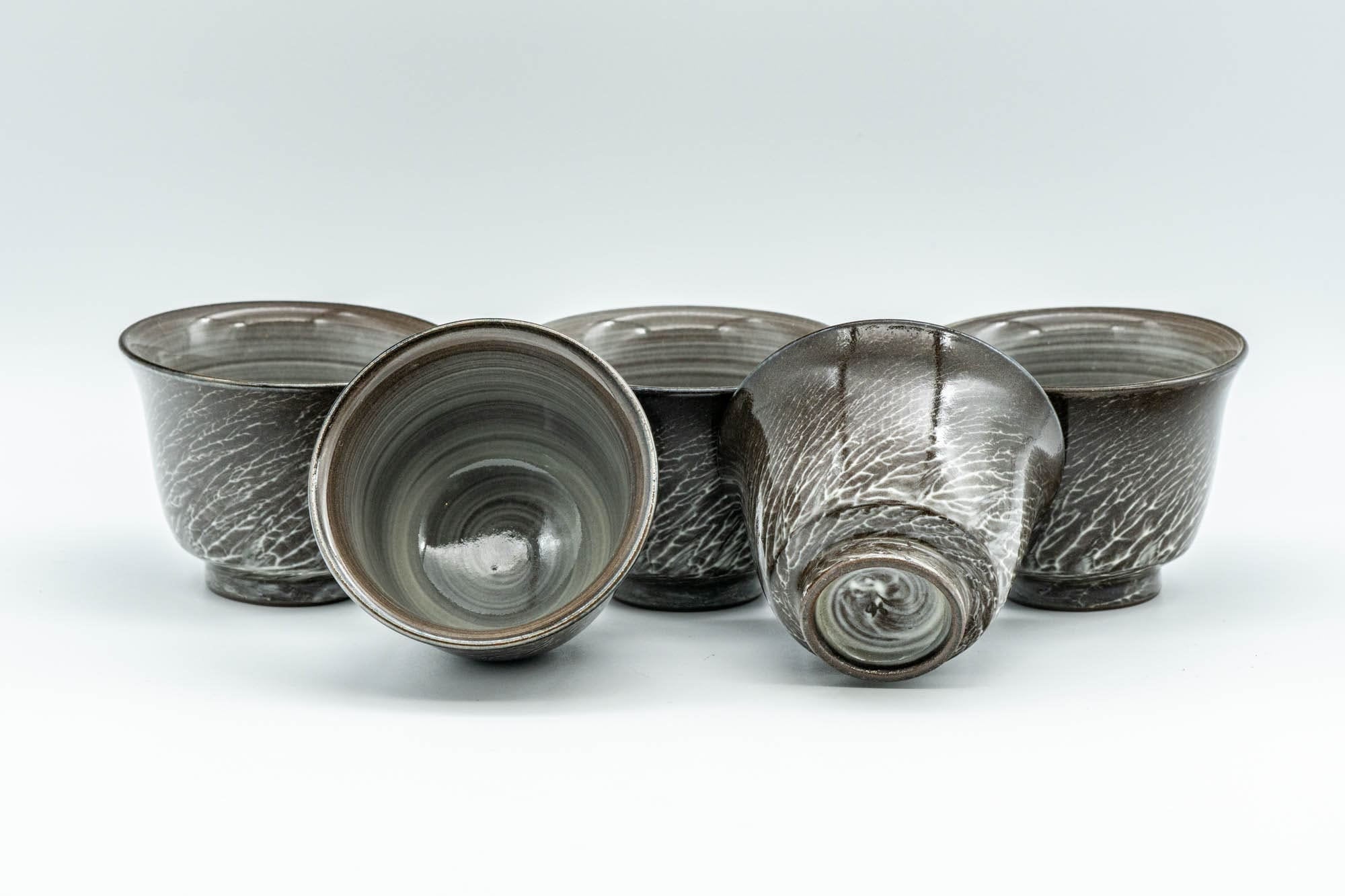 Japanese Tea Set - 臥牛 Yokoishi Gagyu Musashino Kyusu with 5 Yunomi