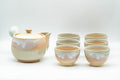 Japanese Tea Set - 椿窯 Tsubaki Kiln Hagi-yaki Kyusu Teapot with 6 Yunomi Teacups