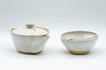 Japanese Tea Set - 赤膚山 Akiyama Kiln - Houhin Teapot and Katakuchi Water Cooler