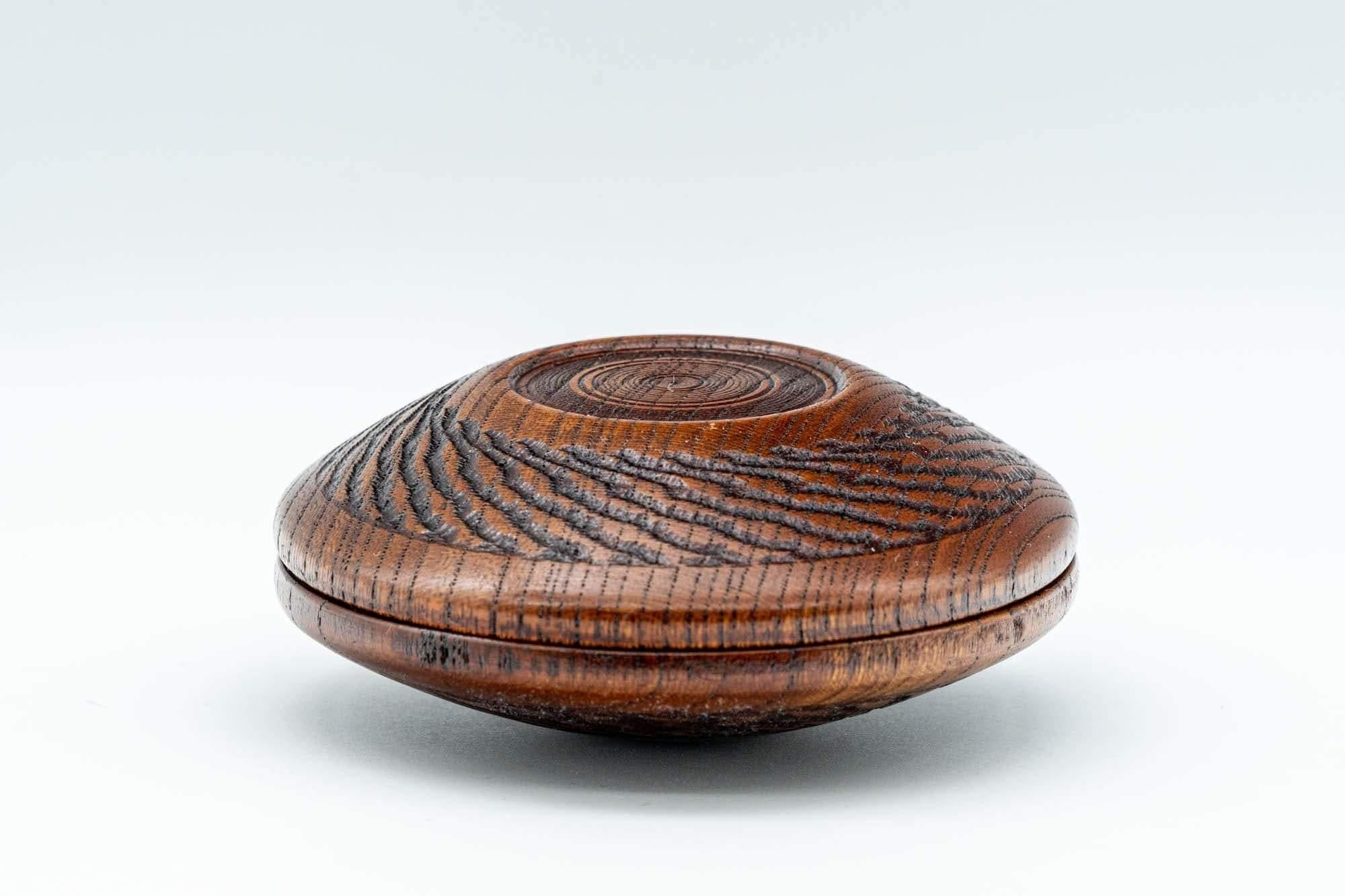 Japanese Incense Kogo - 欅 Keyaki Wooden Container 香合 - 90ml