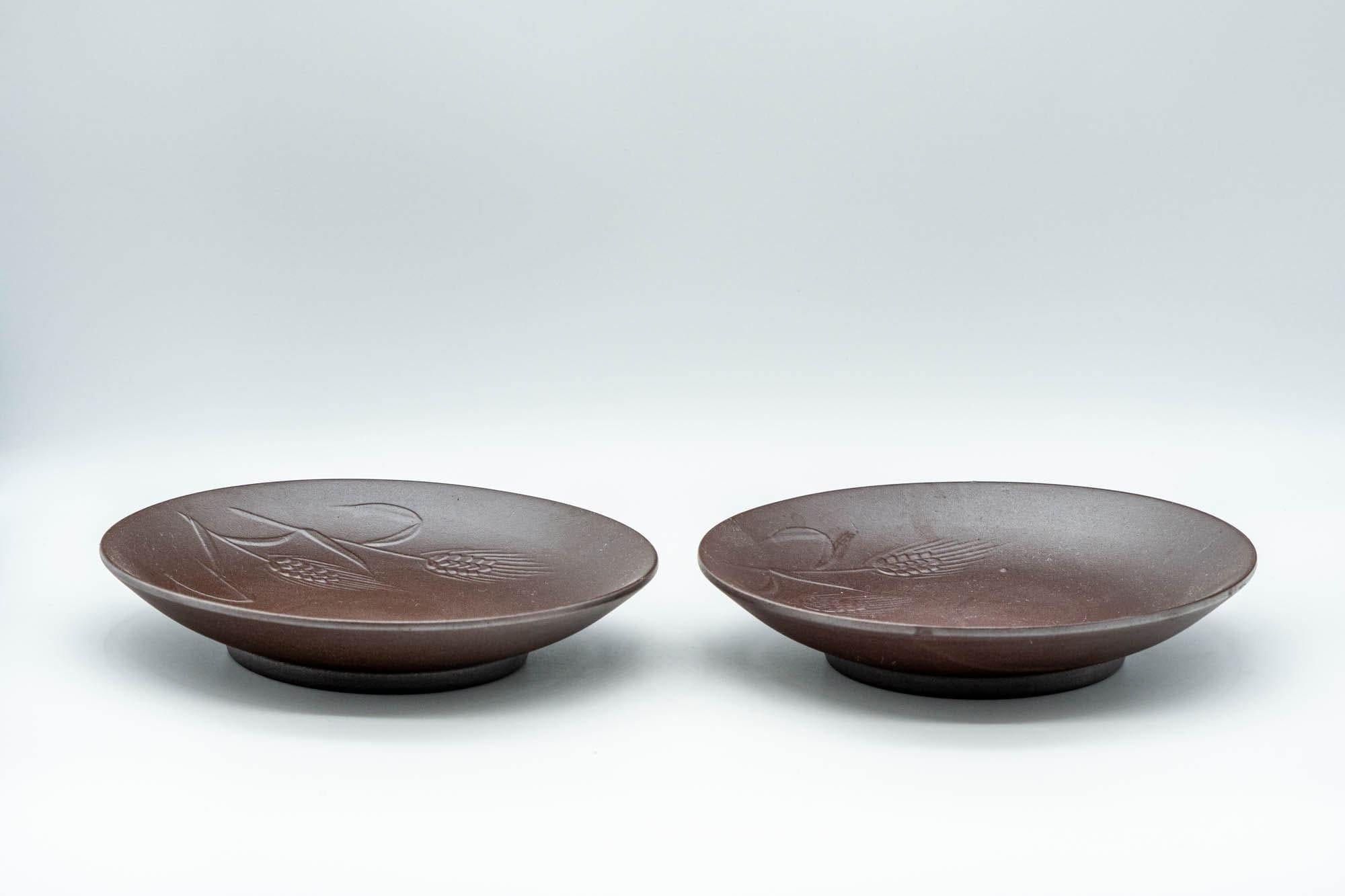 Japanese Chataku - Pair of Banko-yaki Tea Saucers