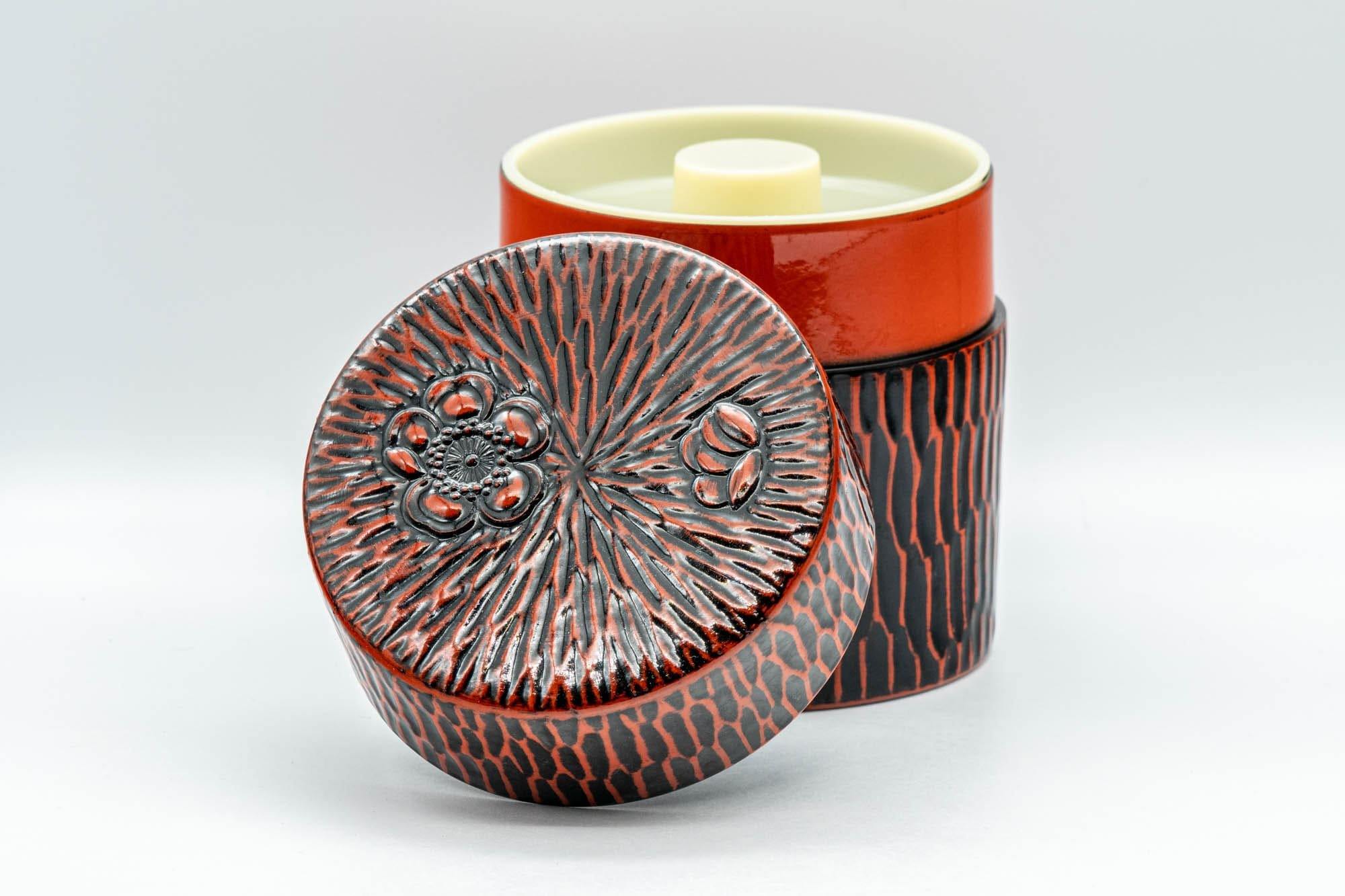 Japanese Chazutsu - Textured Lacquer Tea Canister - 300ml