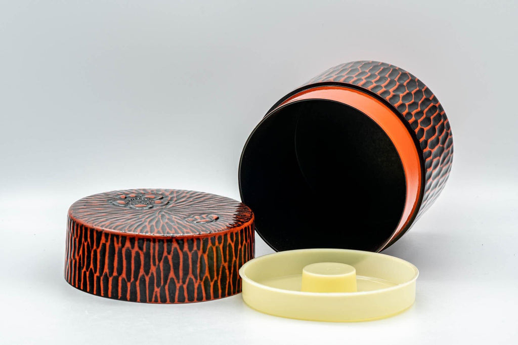 Japanese Chazutsu - Textured Lacquer Tea Canister - 300ml