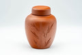 Japanese Chatsubo - 茶壺 Bamboo Red Shudei Tokoname-yaki Tea Jar - 400ml