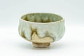 Japanese Matcha Bowl - Green Ash Drip-Glazed Hantsutsu-gata Chawan - 400ml