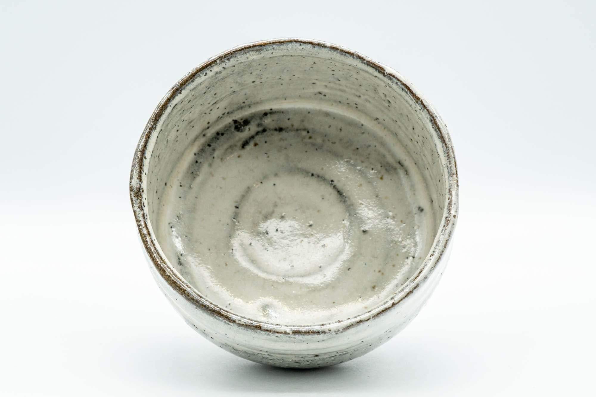 Japanese Matcha Bowl - Wabi-Sabi White Glazed Chawan - 400ml