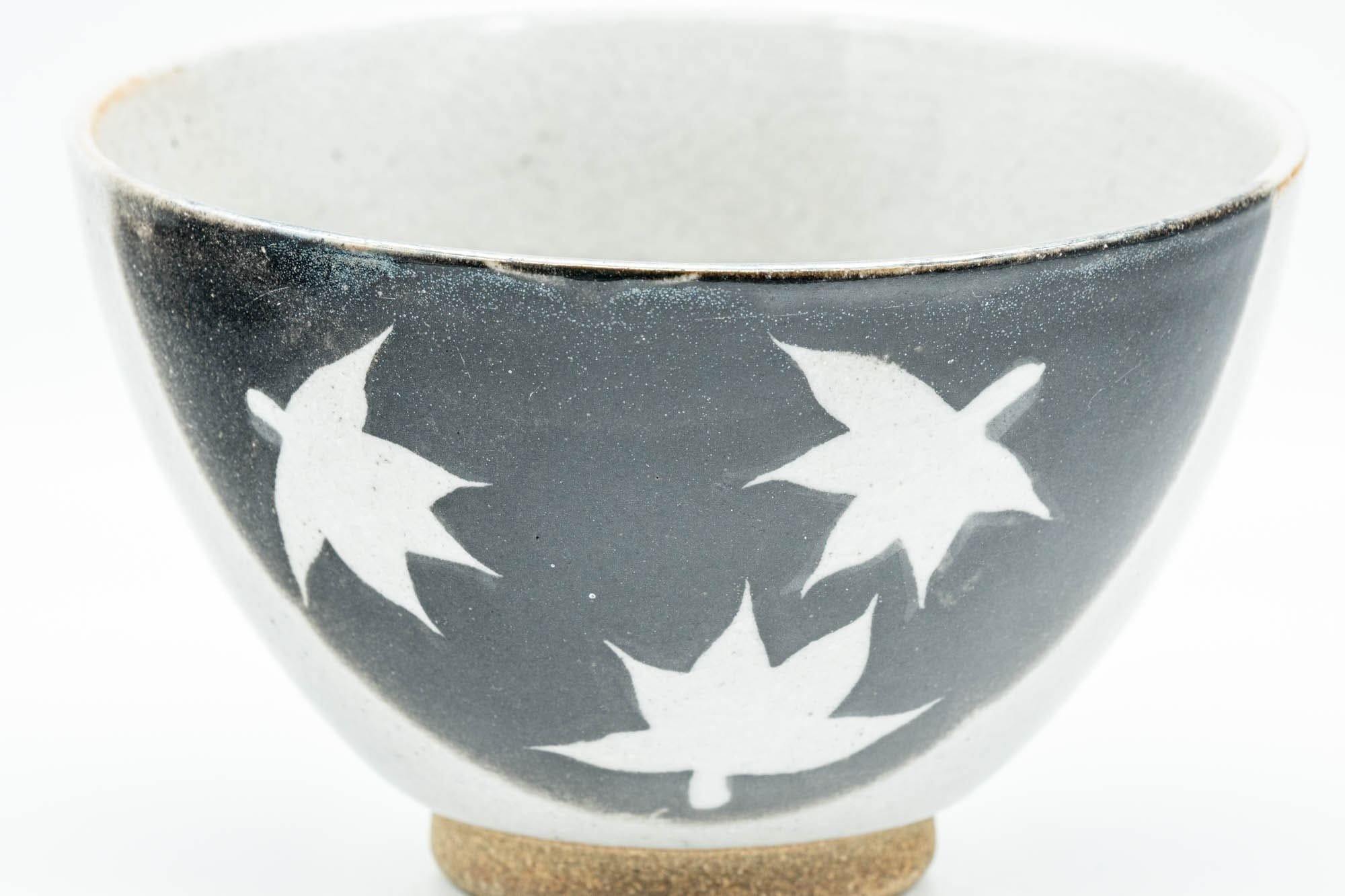 Japanese Matcha Bowl - Momiji Maple Leaves Sugi-nari Chawan - 400ml