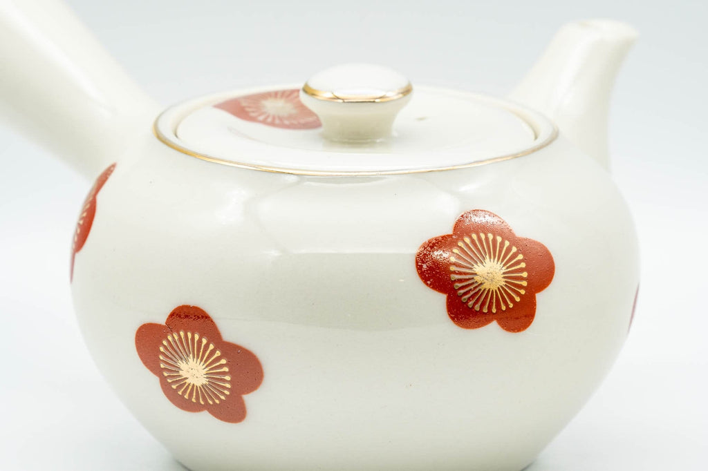 Japanese Kyusu - Floral Kutani-yaki Debeso Teapot - 275ml