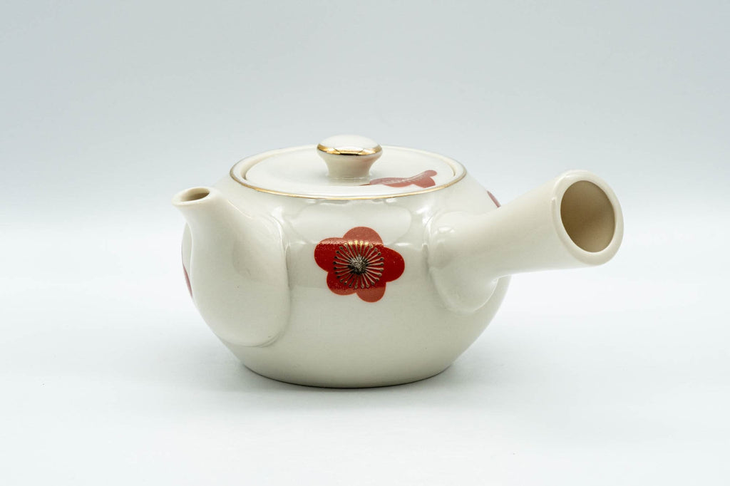 Japanese Kyusu - Floral Kutani-yaki Debeso Teapot - 275ml