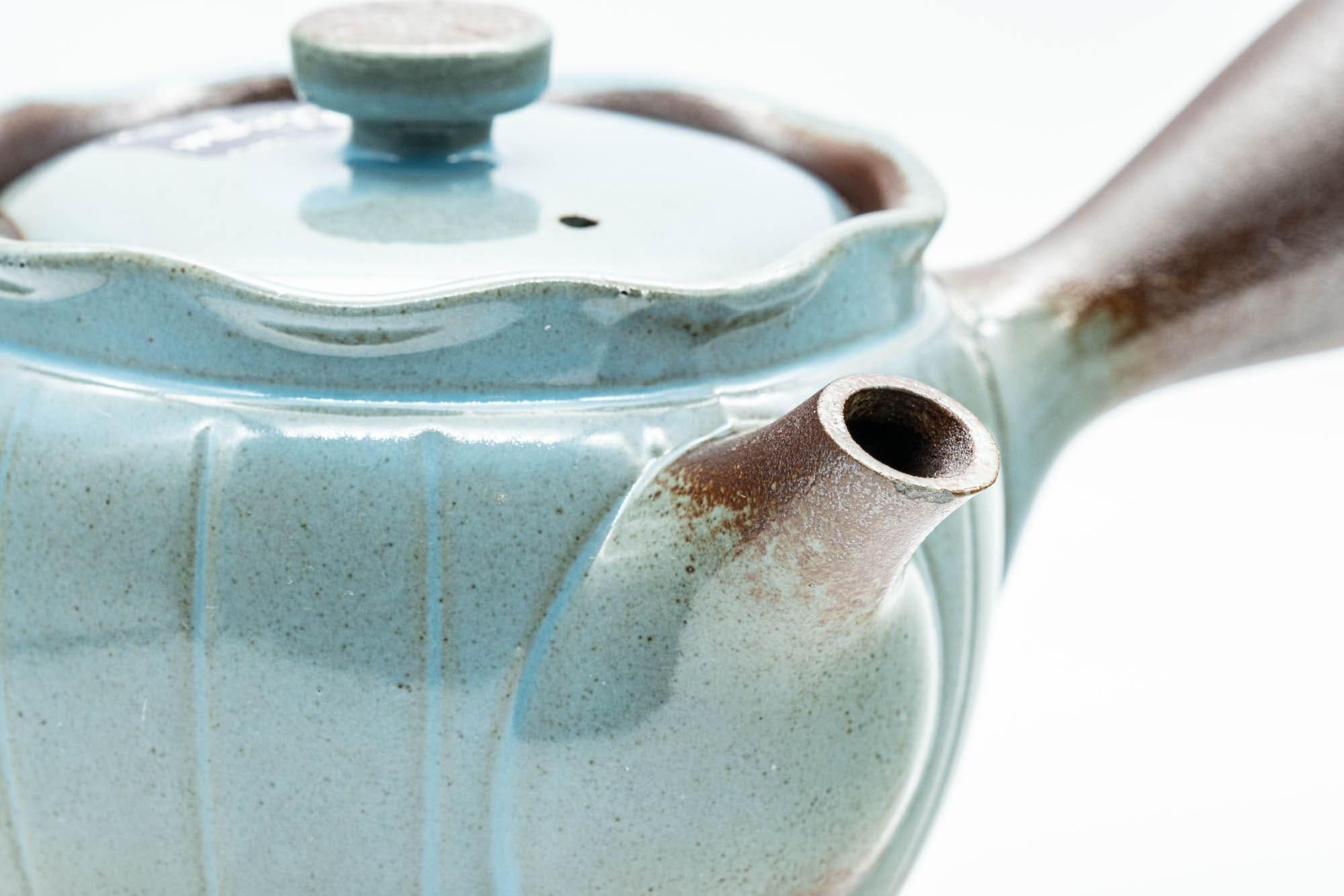 Japanese Kyusu - Teal Blue Glazed Banko-yaki Teapot - 300ml