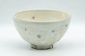 Japanese Matcha Bowl - Sugi-nari Chrysanthemums White Chawan- 400ml