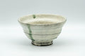 Japanese Matcha Bowl - White Textured Ido-gata Chawan - 200ml