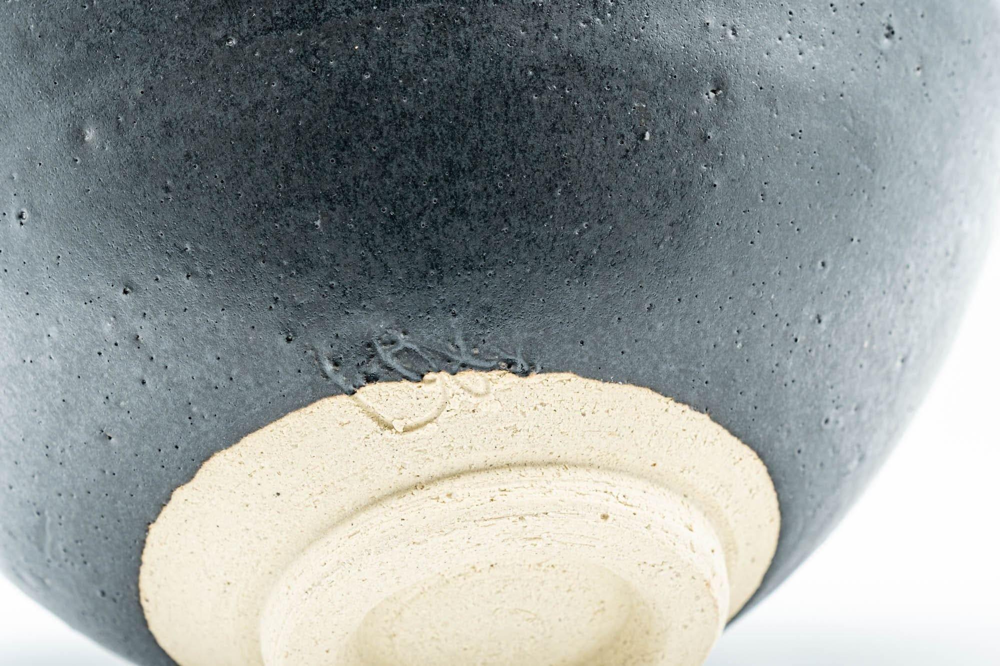 Japanese Matcha Bowl - Matte Black Tenmoku-gata Chawan - 350ml