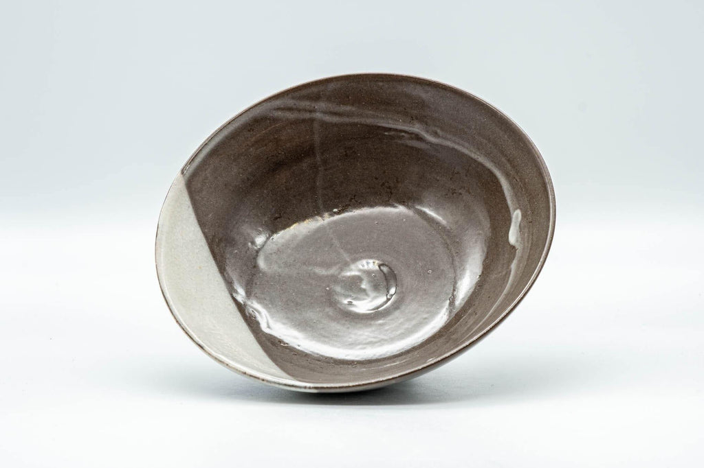 Japanese Matcha Bowl - Floral White Glazed Summer Chawan - 150ml