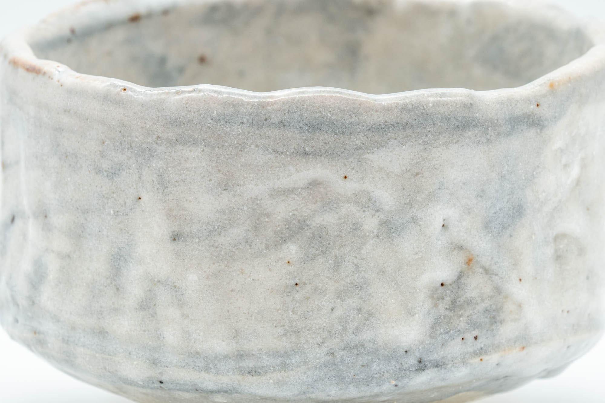 Japanese Matcha Bowl - Grey Drip-Glazed Hantsutsu-gata Chawan - 500ml