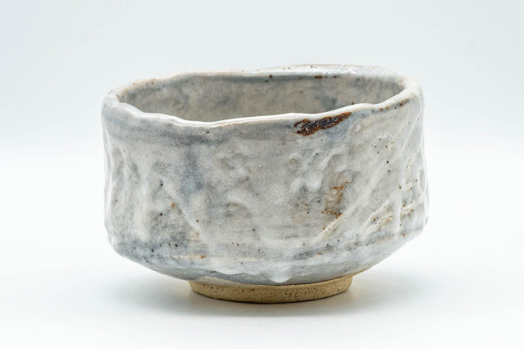 Japanese Matcha Bowl - Grey Drip-Glazed Hantsutsu-gata Chawan - 500ml