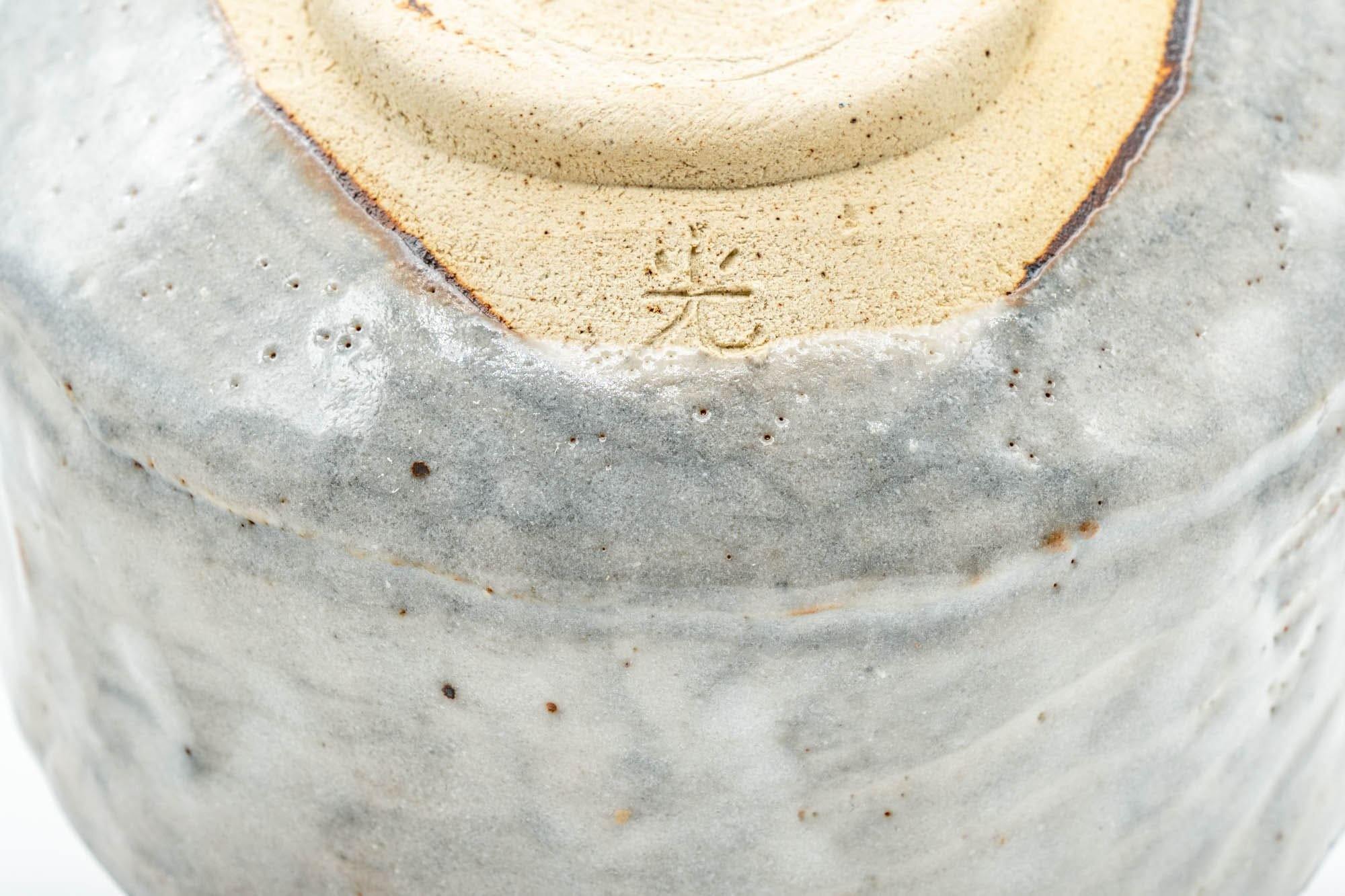Japanese Matcha Bowl - Grey Drip-Glazed Hantsutsu-gata Chawan - 500ml