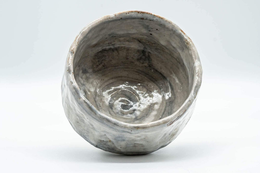 Japanese Matcha Bowl - Grey Drip-Glazed Hantsutsu-gata Chawan - 500ml