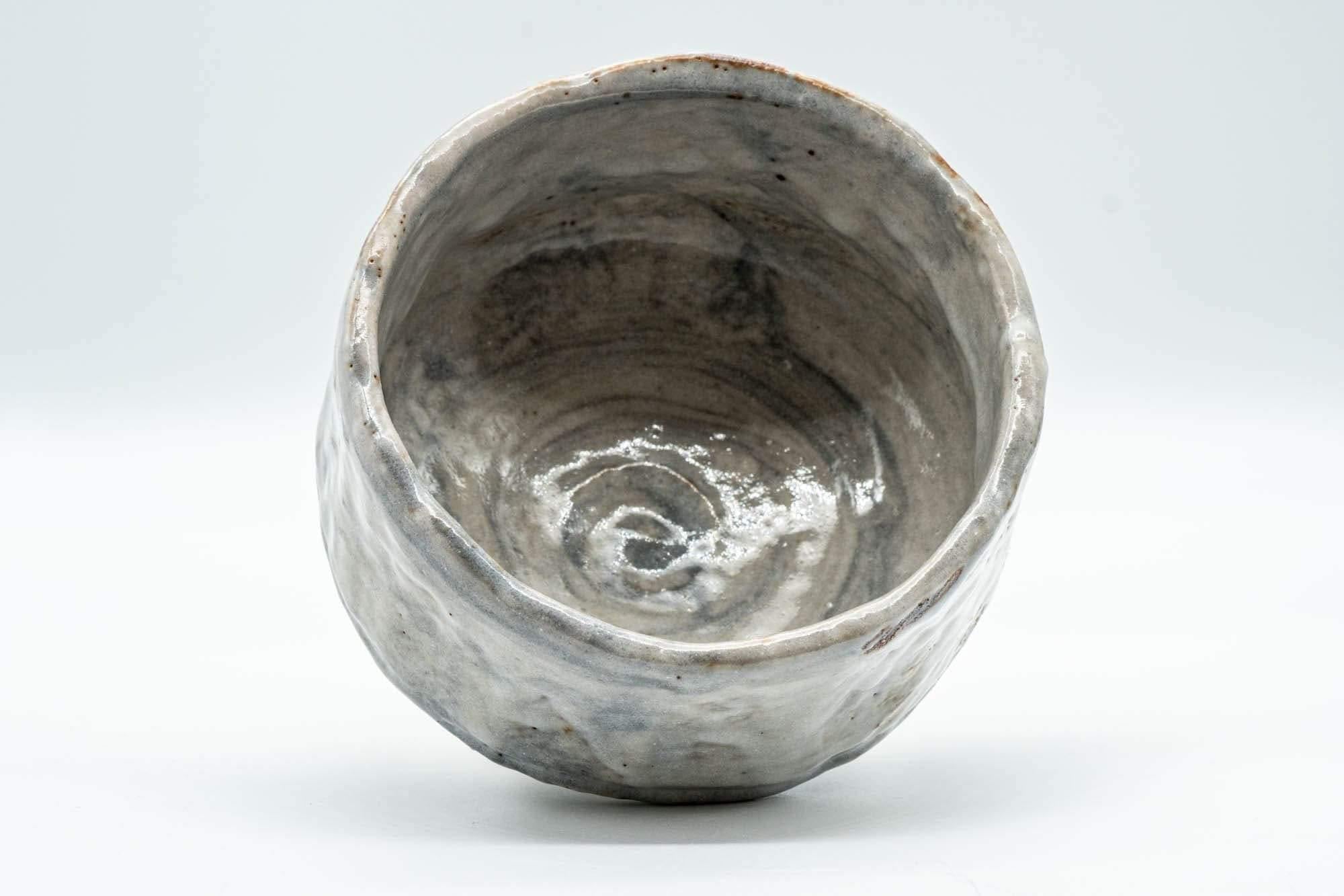 Japanese Matcha Bowl - Grey Drip-Glazed Hantsutsu-gata Chawan - 500ml