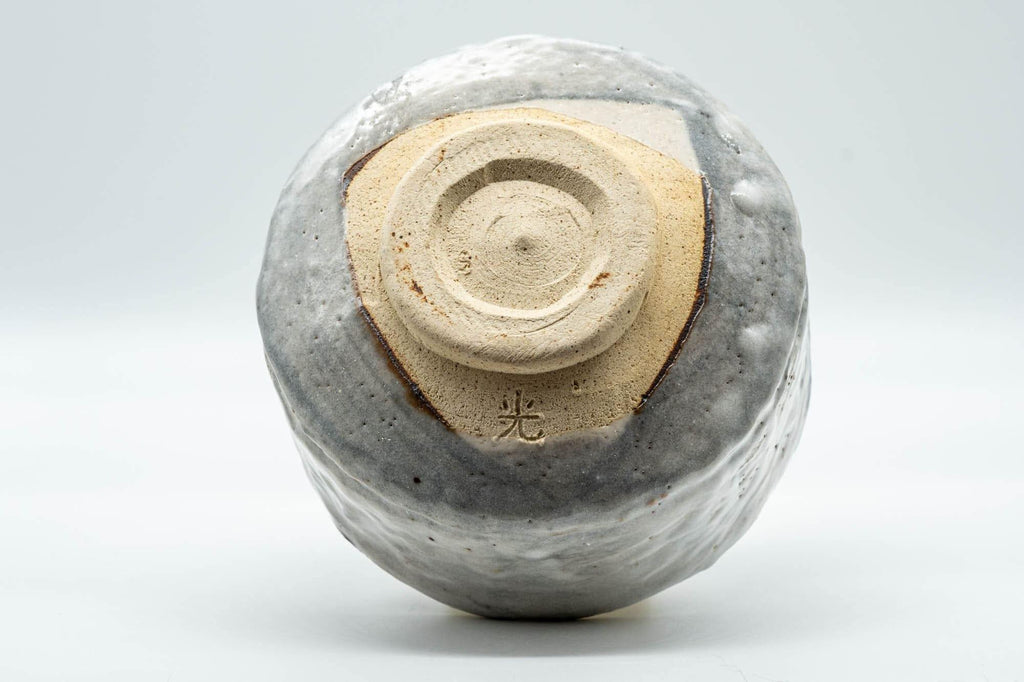 Japanese Matcha Bowl - Grey Drip-Glazed Hantsutsu-gata Chawan - 500ml