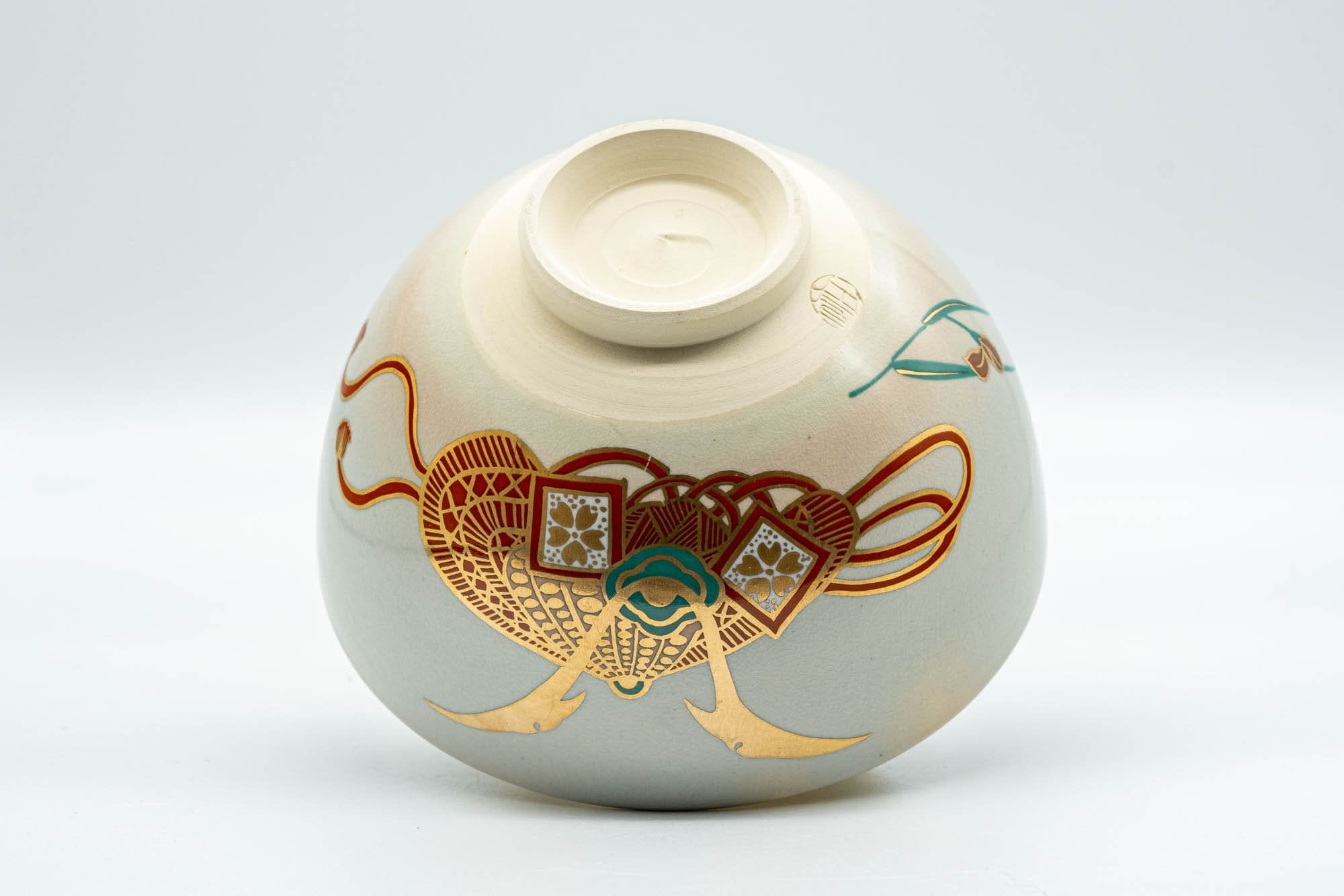 Japanese Matcha Bowl - Floral Kyo-yaki Chawan - 400ml