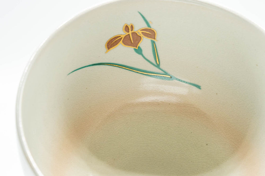 Japanese Matcha Bowl - Floral Kyo-yaki Chawan - 400ml