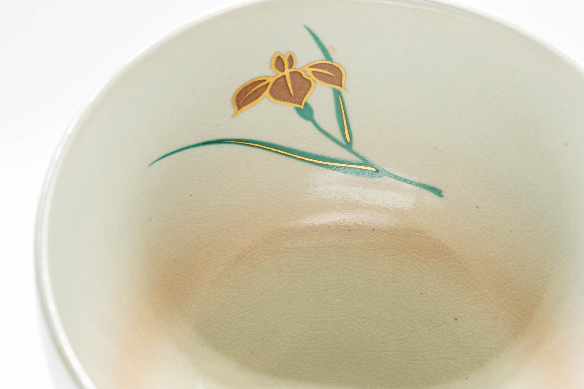 Japanese Matcha Bowl - Floral Kyo-yaki Chawan - 400ml