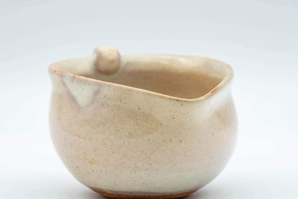 Japanese Katakuchi - Beige and White Glazed Water Cooler - 75ml