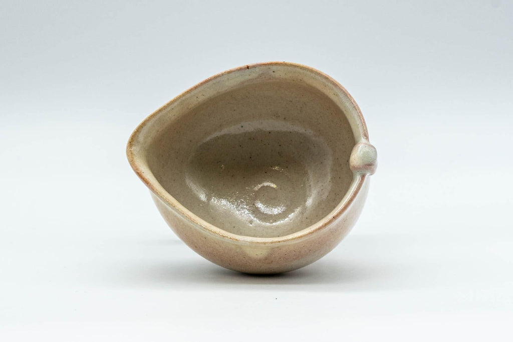 Japanese Katakuchi - Beige and White Glazed Water Cooler - 75ml
