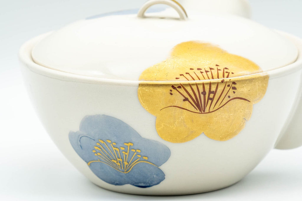 Japanese Kyusu - Floral Porcelain Debeso Teapot - 400ml