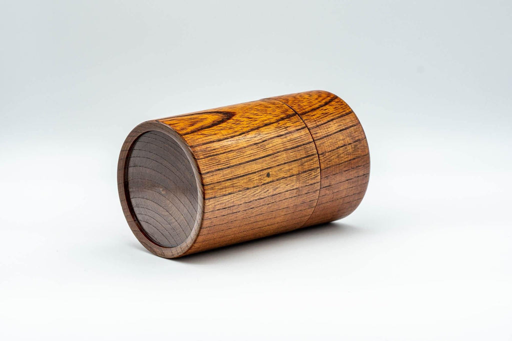 Japanese Chazutsu - 欅 Keyaki Wooden Tea Canister - 200ml