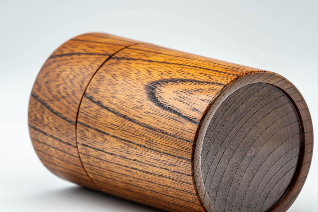 Japanese Chazutsu - 欅 Keyaki Wooden Tea Canister - 200ml