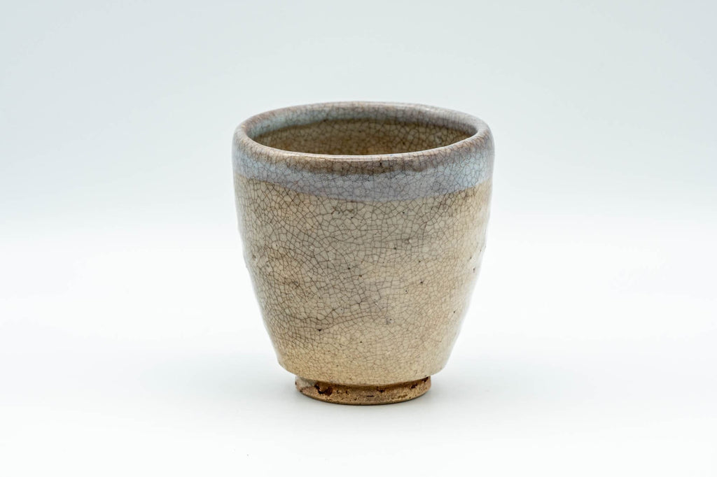Japanese Teacup - 新庄貞嗣 Sadatsugu Shinjo, Sukeemon Kiln - Beige Glazed Hagi-yaki Yunomi - 150ml
