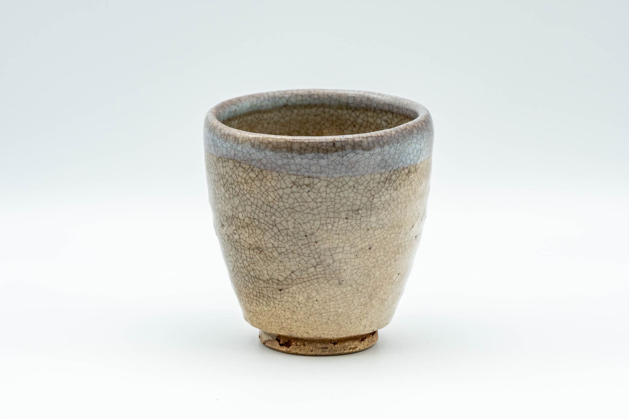 Japanese Teacup - 新庄貞嗣 Sadatsugu Shinjo, Sukeemon Kiln - Beige Glazed Hagi-yaki Yunomi - 150ml