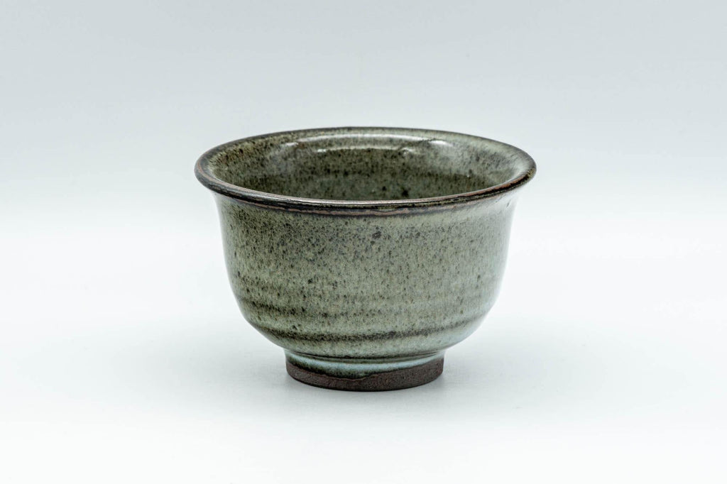 Japanese Teacup - Dark Green Hatazori-gata Yunomi - 100ml