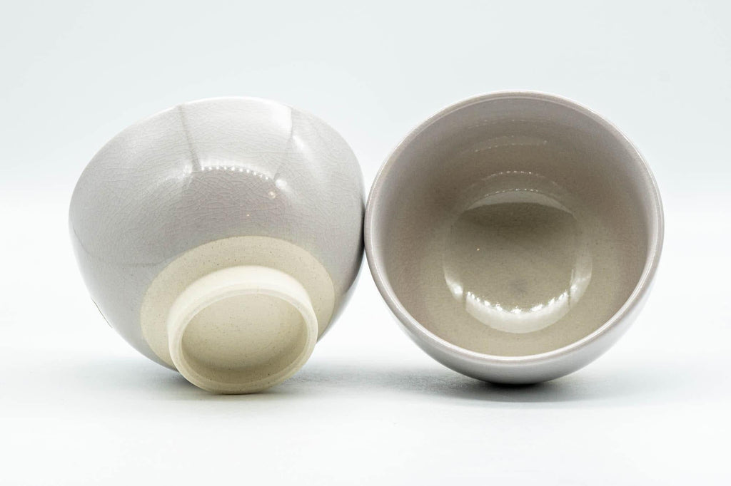 Japanese Teacups - Pair of Purple Yunomi - 150ml