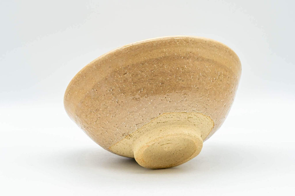 Japanese Matcha Bowl - Ki-Seto Beige Glazed Green Spotted Chawan - 250ml