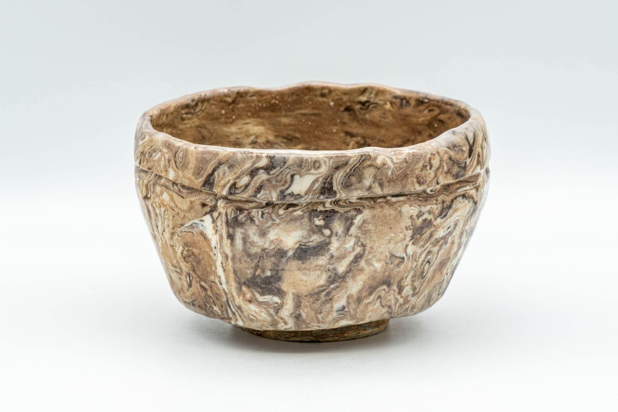Japanese Matcha Bowl - Marbled Wabi-sabi Chawan - 200ml