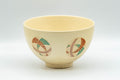 Japanese Matcha Bowl - Geometric Wan-nari Kyo-yaki Chawan - 350ml